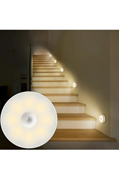 WAPPA 1 ADET Hareket Sensörlü Usb Şarjlı Beyaz Led Işık Lamba (SENSÖRLÜ)