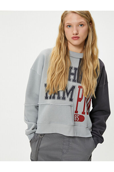 Koton Hanorac gri pentru femei 4WAL10602IK