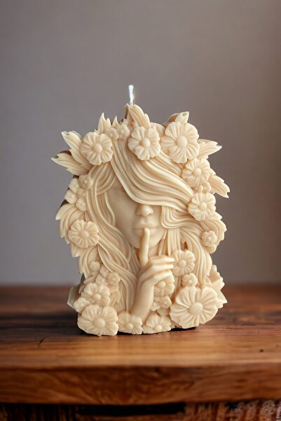 HogART Design Çiçek Kraliçesi Mum Silikon Kalıp