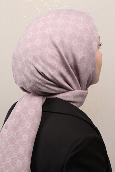 Aker Elegance Monogram Şal 4108-15 Sümbül