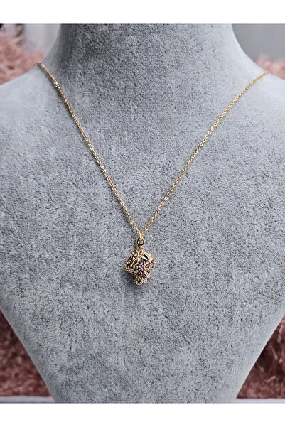 SiestaAccessories Mor Çilek Kolye