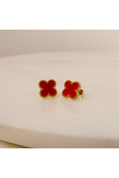 DIYA DESIGN Red Steel Model Earrings