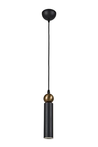 Bozyaka Aydınlatma Sparg Single Metal Ceiling Pendant Lamp Double Color Black&Tumbled Modern Chandelier (Daylight Led Bulb Included)