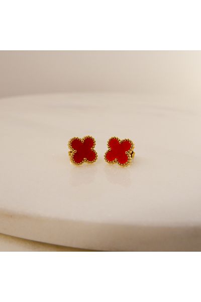DIYA DESIGN Red Steel Model Earrings