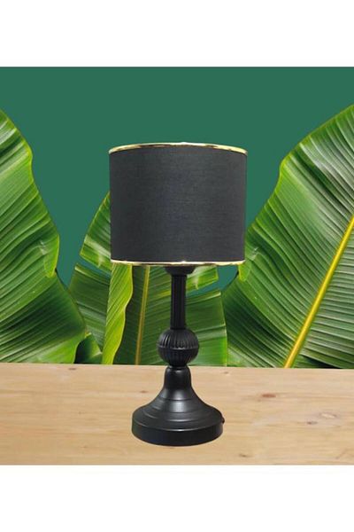 DEDE Black Cilindro Lampshade Table Lamp