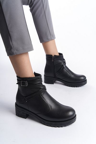 Deri Expres Genuine Leather Women's Boots KCM-0025
