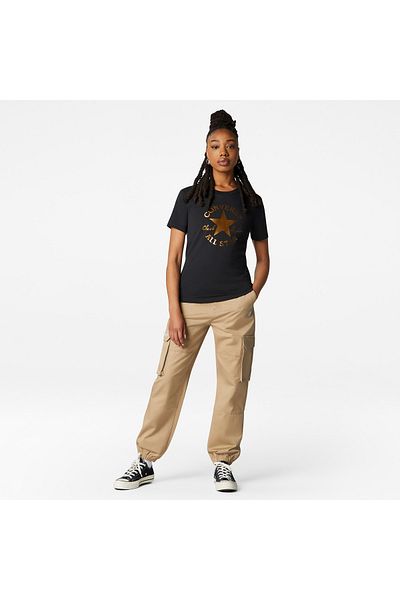 converse Chuck Taylor Patch Women's Black T-Shirt