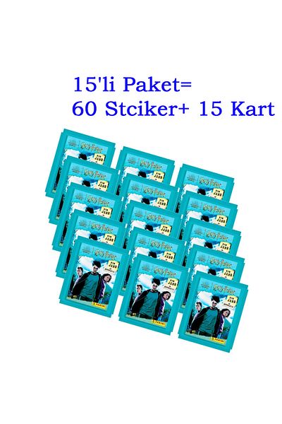 Panini Harry Potter Hogwarts 1 Year Sticker Set - Pack of 15 (60 Stickers + 15 Cards)