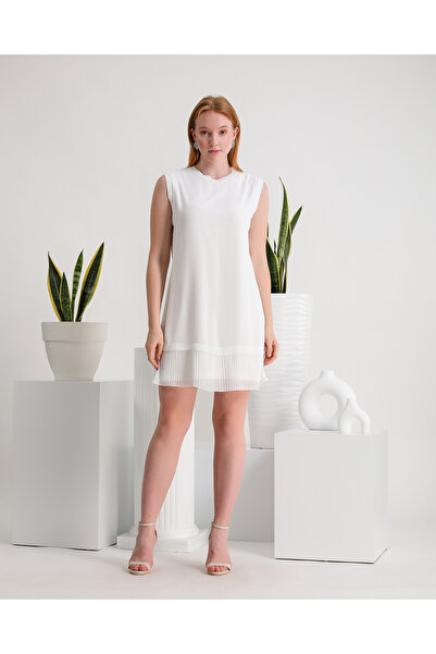Melisa Boutique By Selma Özkan Kolsuz İçlik, İçi Penye Önü Tüllü Pilesili Bey...