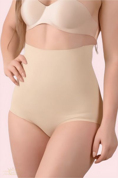 KUIN Laser Cutting No Trace Not Waisted Firming Recovery High Waist Panties Corset (Ghost Corse)
