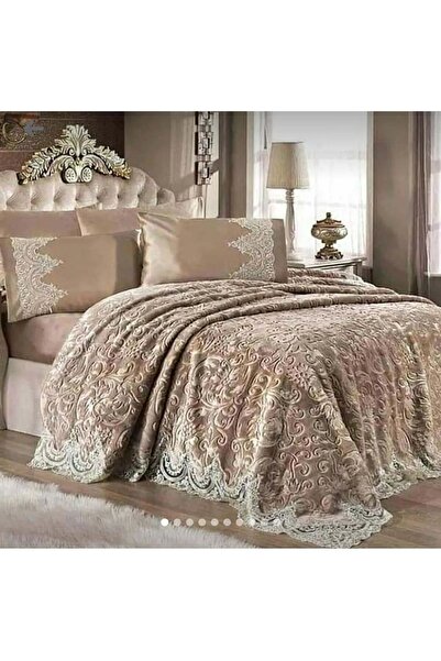 Kelebek YATAK Örtüsü Kahverengi