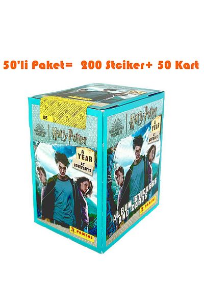 Panini Harry Potter Hogwarts 1 Year Sticker Set - Pack of 50 (200 Stickers+50 Cards)