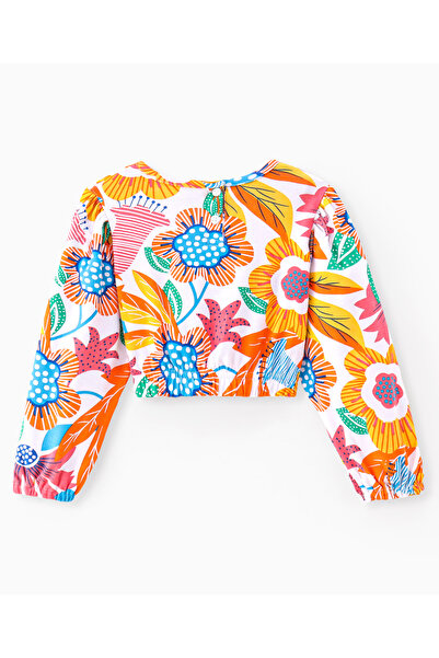 Ollington St. Ollington St. Cotton Knit Full Sleeves Sweatshirt & Joggers Co-Ord Set With Floral Print-Multicolor