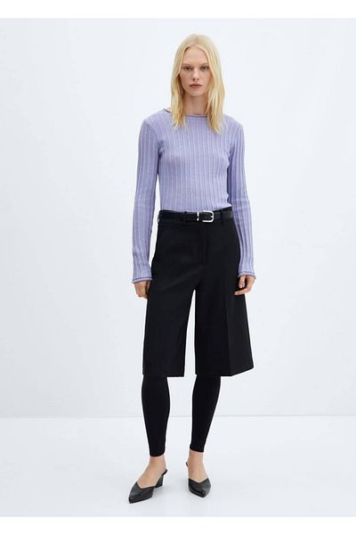 MANGO Woman Pulover Tricotaj - Tricot Cauciuc