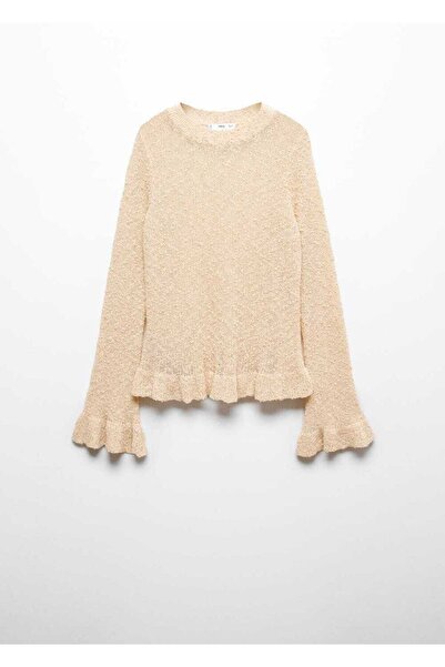 MANGO Woman Uçları volanlı kazak