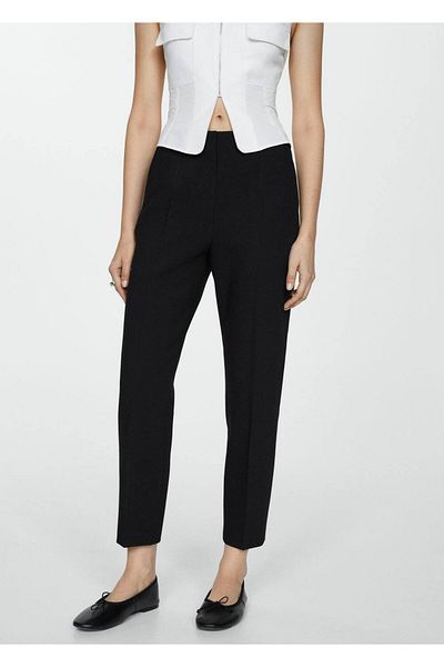 MANGO Woman Pleat Detailed Trousers