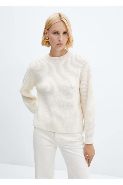 MANGO Woman Round neck knitwear sweater