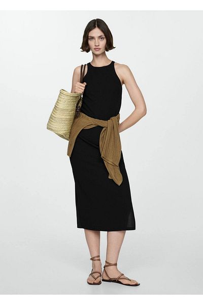 MANGO Woman Opened midi dress