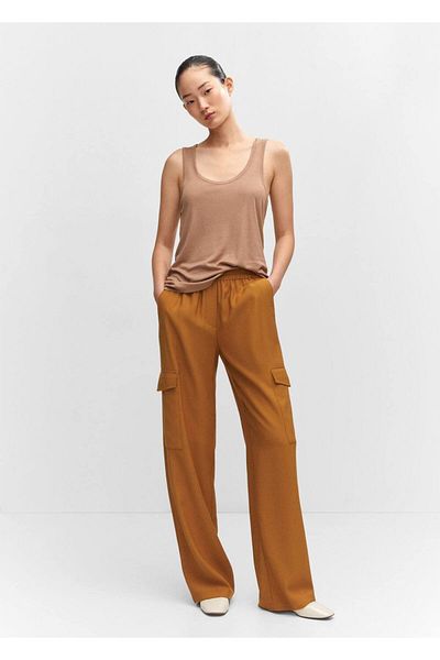 MANGO Woman Loose Cargo Pants
