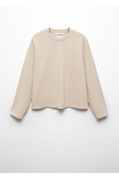 MANGO Woman Dekoratif dikişli sweatshirt