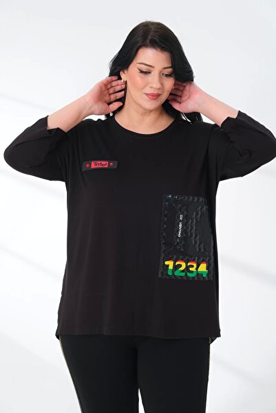 Lady Majestic Γυναικεία μπλούζα με στάμπα μεγάλου μεγέθους