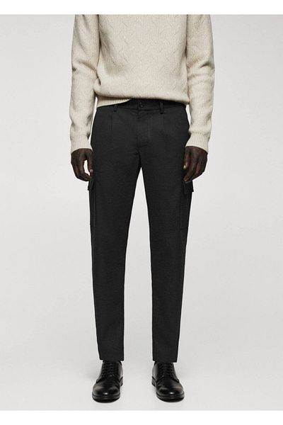 MANGO Man Pleated Cargo Pants