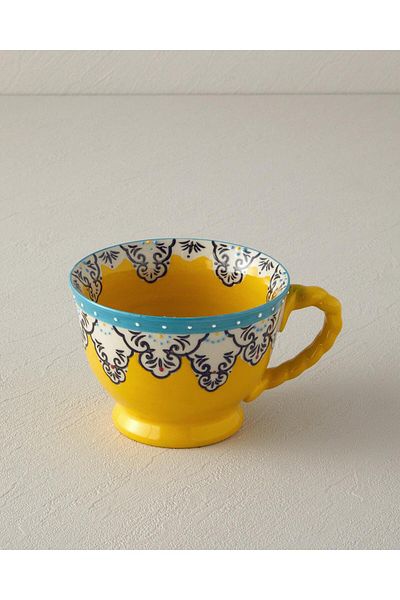 English Home Yellow Vina Ceramic Mug - 400 ml