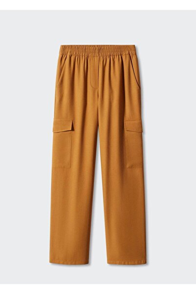 MANGO Woman Dökümlü Kargo Pantolon