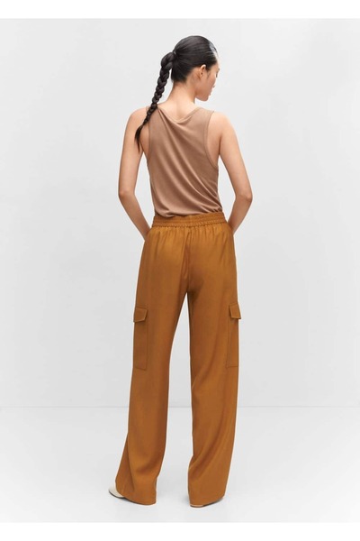 MANGO Woman Dökümlü Kargo Pantolon