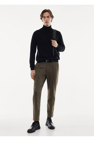 MANGO Man Rollkragenpullover aus 100 % Merinowolle