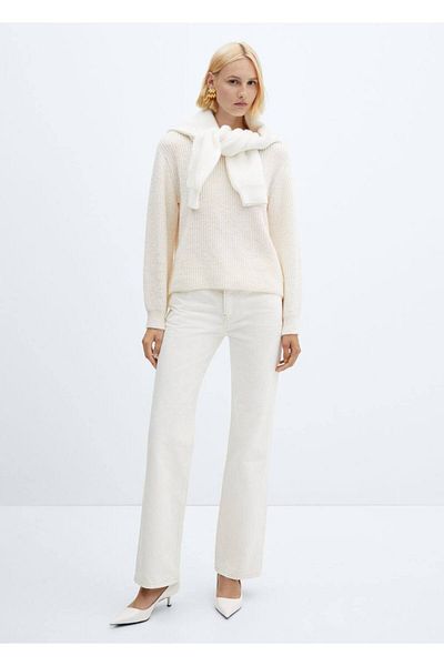 MANGO Woman Round neck knitwear sweater