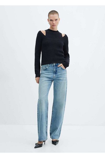 MANGO Woman Low-Cut Collar Sweater