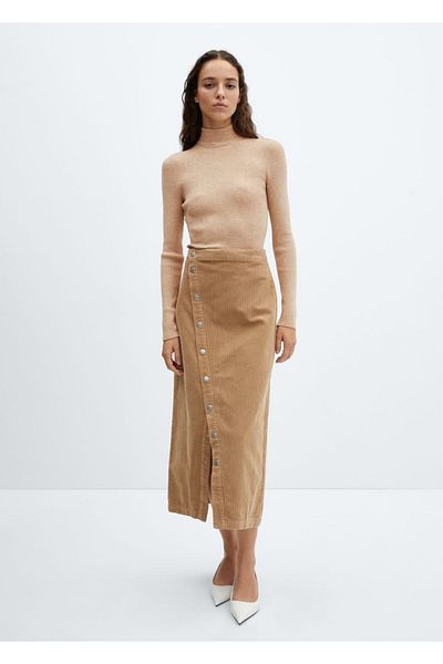 MANGO Woman Sweter z golfem i gumką