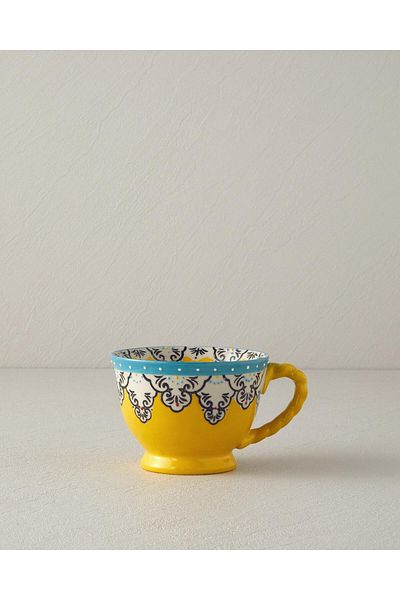 English Home Yellow Vina Ceramic Mug - 400 ml