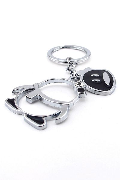 Solfera Penguin Antarctic Pole - Metal Keychain with Stones Kc155