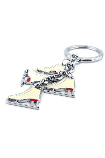 Solfera Ice Skating Shoes Dangle Shiny Metal Key Chain Kc159