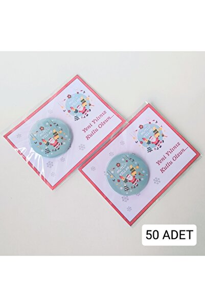 ORGANİZASYON HEDİYEM 50 ADET YENİ YIL HEDİYESİ KARTLI BÜYÜK BOY MAGNET VE AÇA...