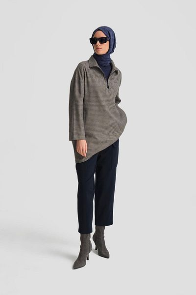 Armine Ribbed Gabardine Trousers 24K2705 Navy