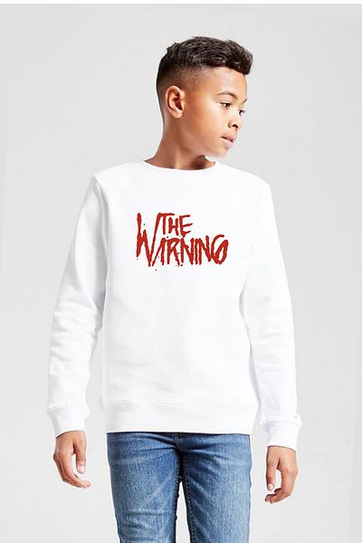 Tshirthane The Warning Logo White Παιδικό φούτερ 2ip