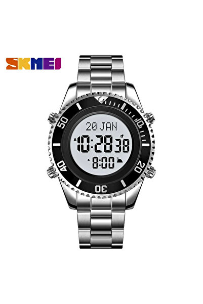 Skmei 2143 Azan Watch Classic Design Silver Men's Wrist Watch