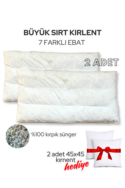 Fifty Home 2Lİ BÜYÜK SIRT KIRLENT İÇ DOLGU - 7 FARKLI EBAT - KOLTUK SIRT KIRLENTİ