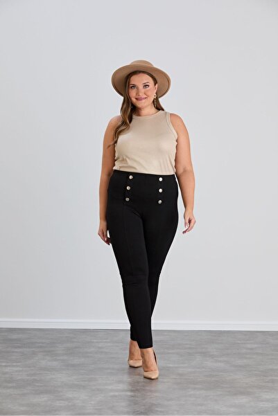 vercov'o Plus Size Button Steel - Comfortable Cutting