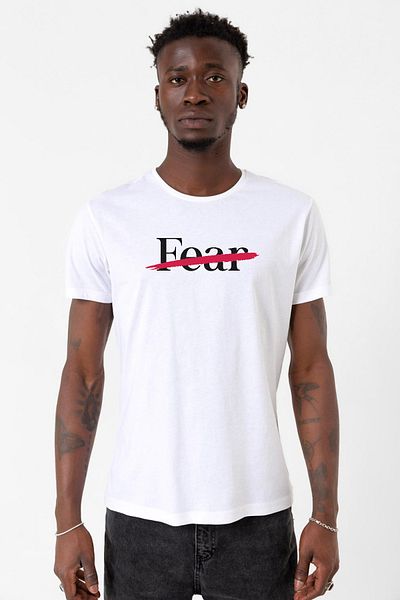 Tshirthane Ανδρικό ποδηλατικό μπλουζάκι Rolling Quartz Fearless White