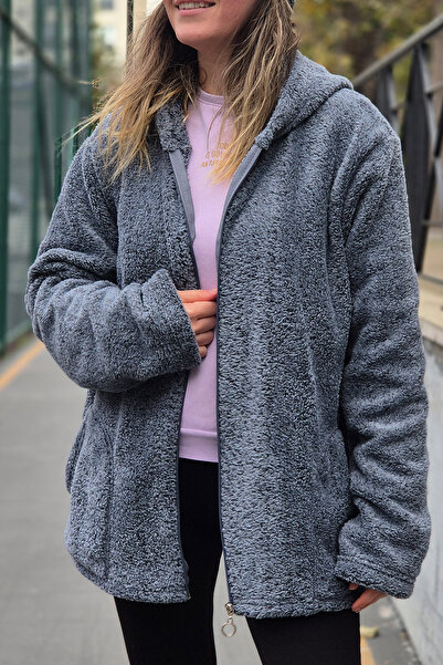 Buklemoda Cipzáras polár pulóver