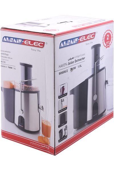 ALSAIF 700W Electric Citrus Juicer, Two speeds with pulse, Large feeding tube, S/S strainer