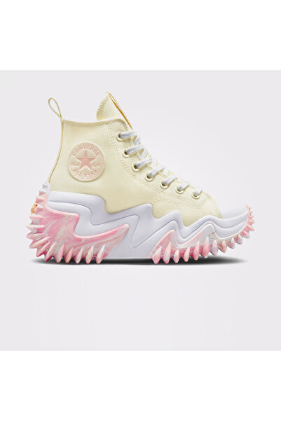 Converse Run Star Motion Cx Platform Marbled Kadın Sarı Sneaker