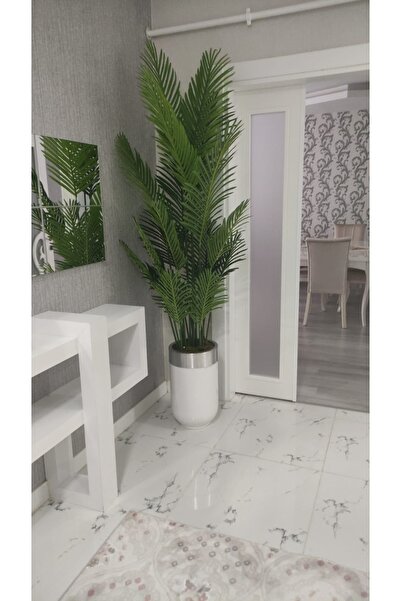 İremÇiçekçilik Yapay Çiçek Uygula 210 Cm 18 Yaprak Yapay Ağaç Salon Cicegi Sa...