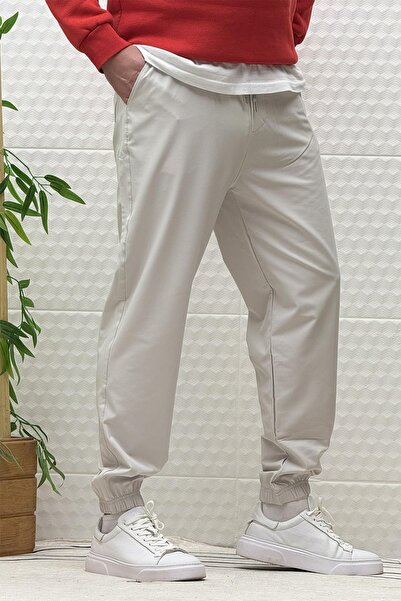 WAFRA Men's Full Lycra Parachute Fabric Elastic Jogger Pants