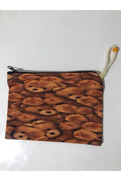 Boom town Υφασμάτινη τσάντα μακιγιάζ πορτοφολιού θήκης για στυλό BEAR Pattern