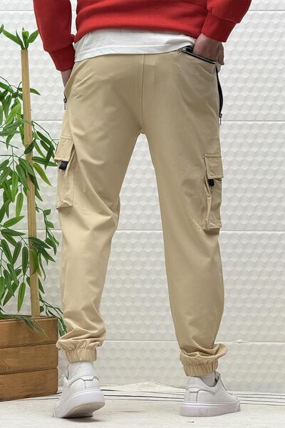 WAFRA Ανδρικό παντελόνι Jogger Seasonal με φερμουάρ Cargo Pocket